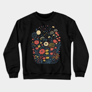 Flower Garden at night Crewneck Sweatshirt